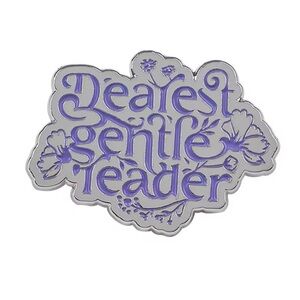 "Dearest Gentle Reader" Enamel Pin - Bridgerton Inspired Design